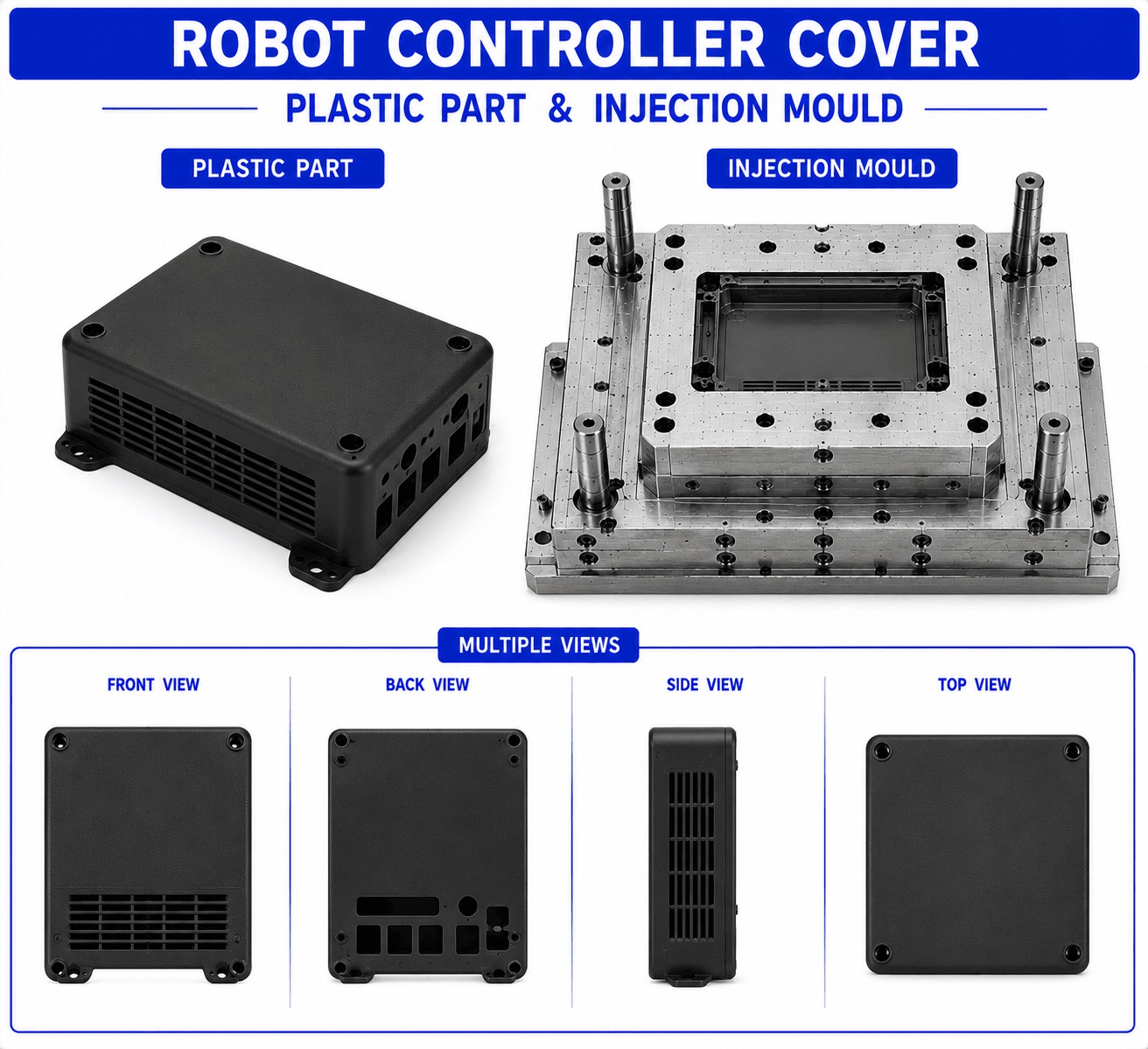 Robot Plastic Controller Cover Mould and Moulding Services